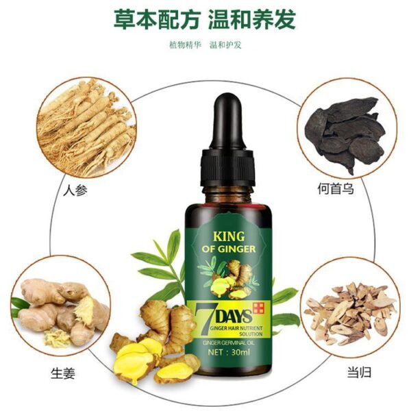 Ginger hair growth oil