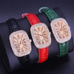 leather stone watch