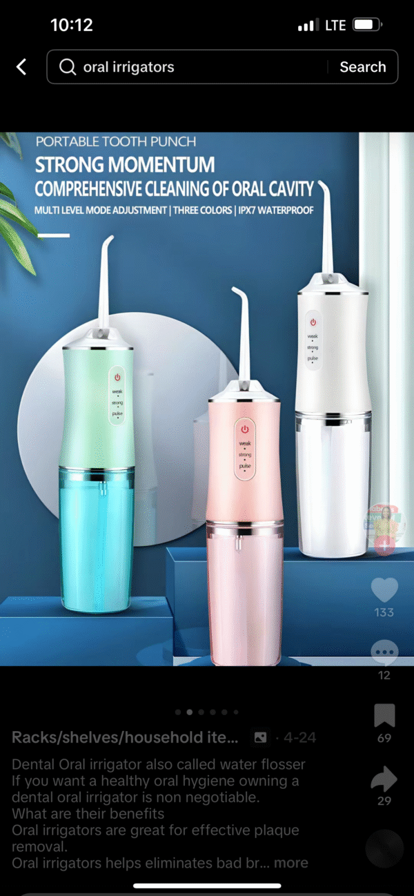 Oral irrigator